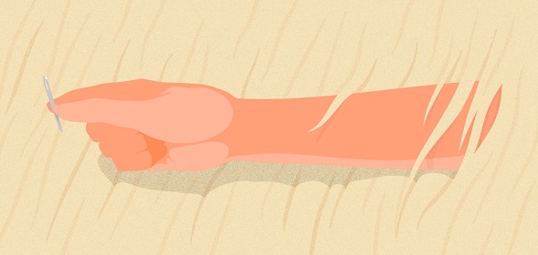 Иллюстрация. “Найти пол-иголки в стоге сена”, дизайнер  @Lion_on_helium, пресс-служба МФТИ