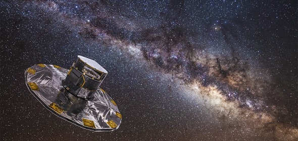 Иллюстрация. Телескоп Gaia. Источник ESA http://blogs.esa.int/gaia/files/2014/01/Gaia_mapping_the_stars_of_the_Milky_Way-900x597.jpg