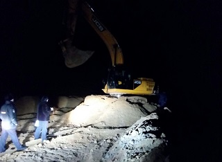 Минэкологии и полиция прекращают незаконную добычу песка в Ширяево